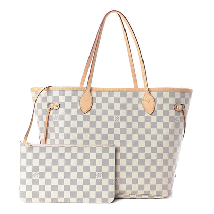 Louis Vuitton Damier Azur Neo Neverfull MM Rose Ballerine 1 of 11