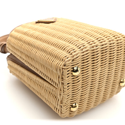 Prada Wicker Mini Panier Bag Naturale 8 of 9