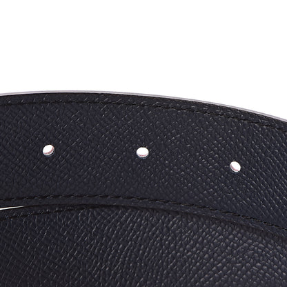 Hermes Swift Epsom Reversible 32mm Belt Strap 95 Rosa Sakura Bleu Obscur 4 of 6