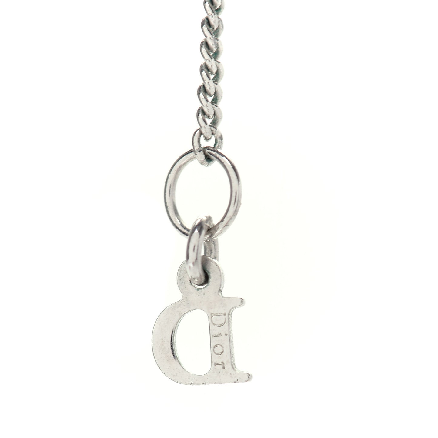 Crystal Logo Star Necklace Silver