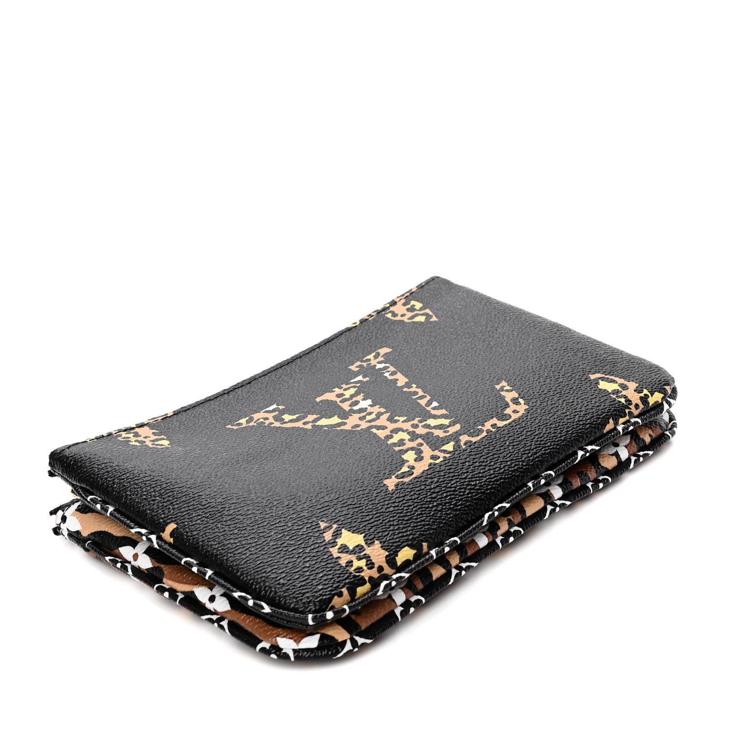 Louis Vuitton Monogram Giant Jungle Pochette Double Zip Black 2 of 4