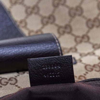 Gucci Monogram Large New Ladies Web Hobo Dark Brown 9 of 14