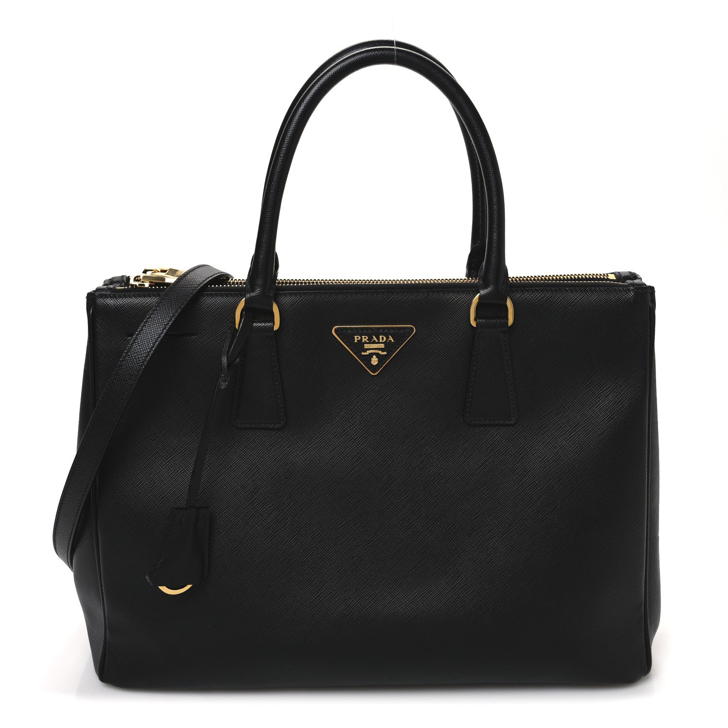 Prada Saffiano Lux Medium Galleria Double Zip Tote Black 1 of 10