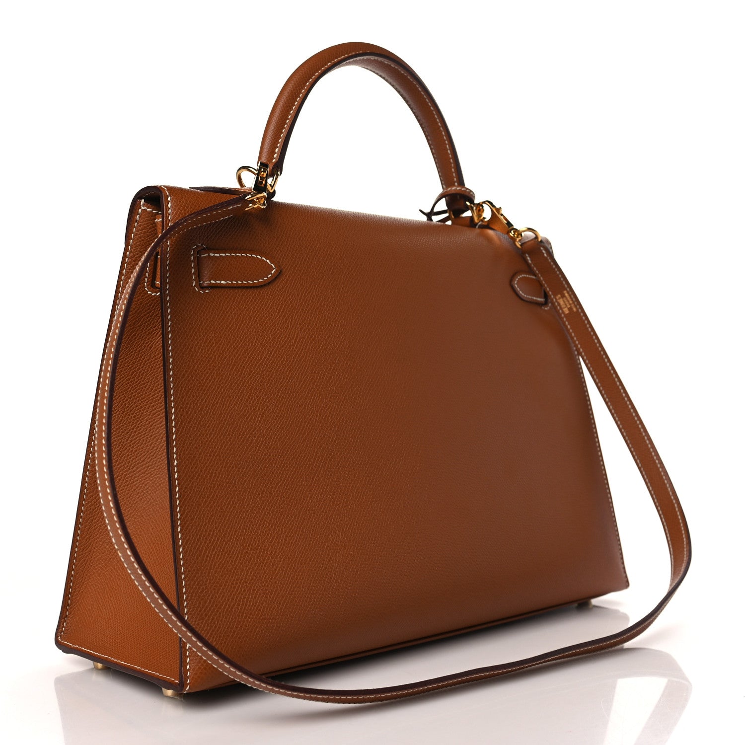 Hermes Epsom Kelly Sellier 32 Gold 3 of 9