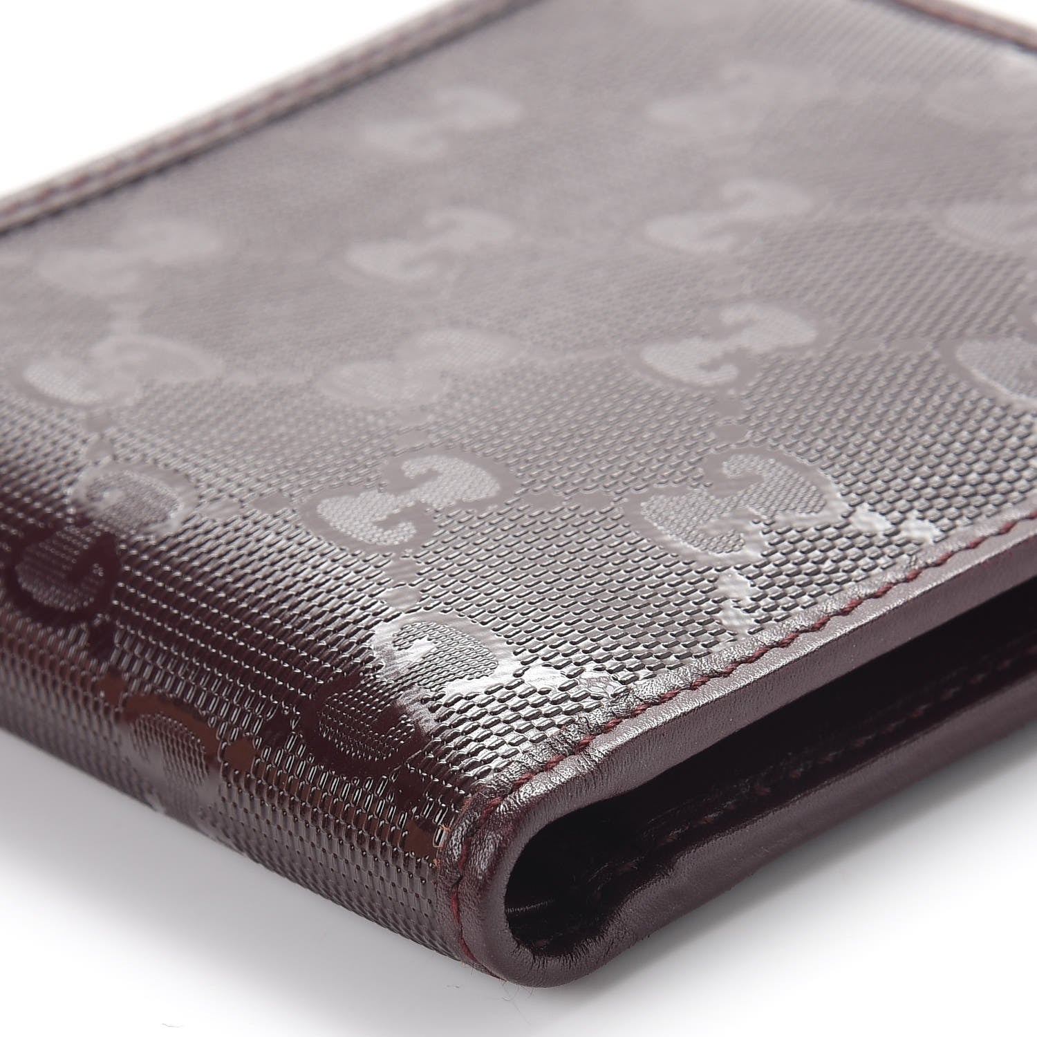 Gucci Imprime Monogram Bi-Fold Wallet Bordeaux 13 of 13