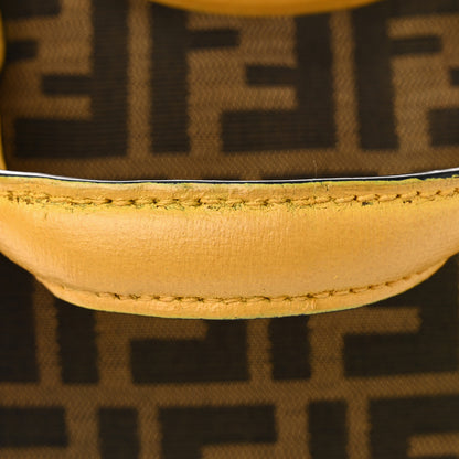 Fendi Zucca Vitello Elite Small Boston Tobacco Yellow 11 of 18