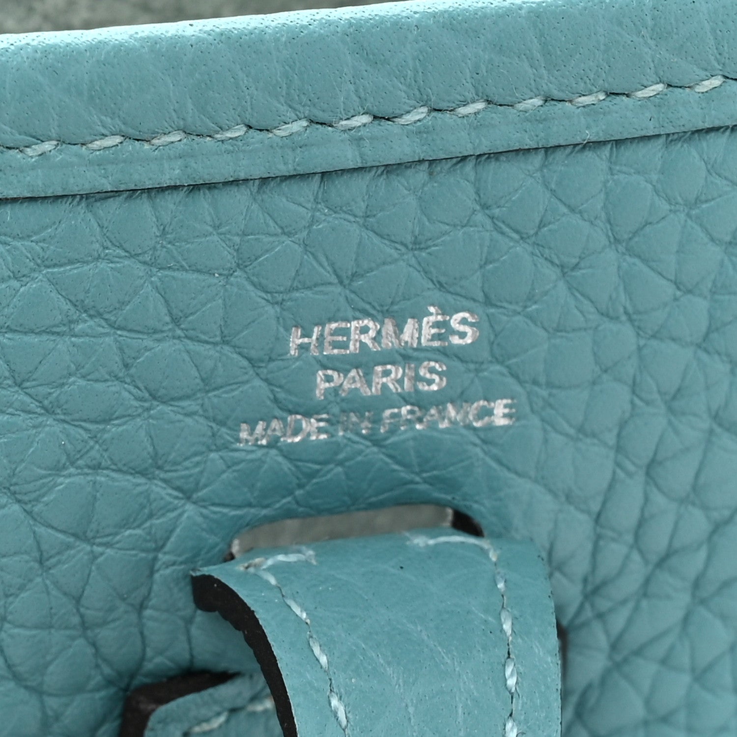 Hermes Taurillon Clemence Evelyne TPM Bleu Saint Cyr Orange Poppy 6 of 13