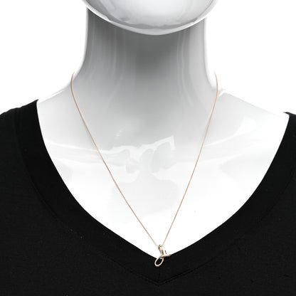 Tiffany 18K Rose Gold Elsa Peretti Letter J Pendant Necklace 2 of 4