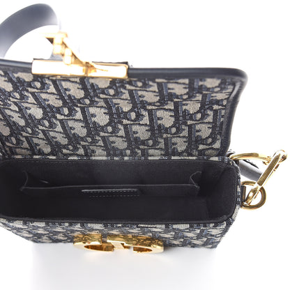 Christian Dior Oblique 30 Montaigne Box Bag Blue 4 of 7