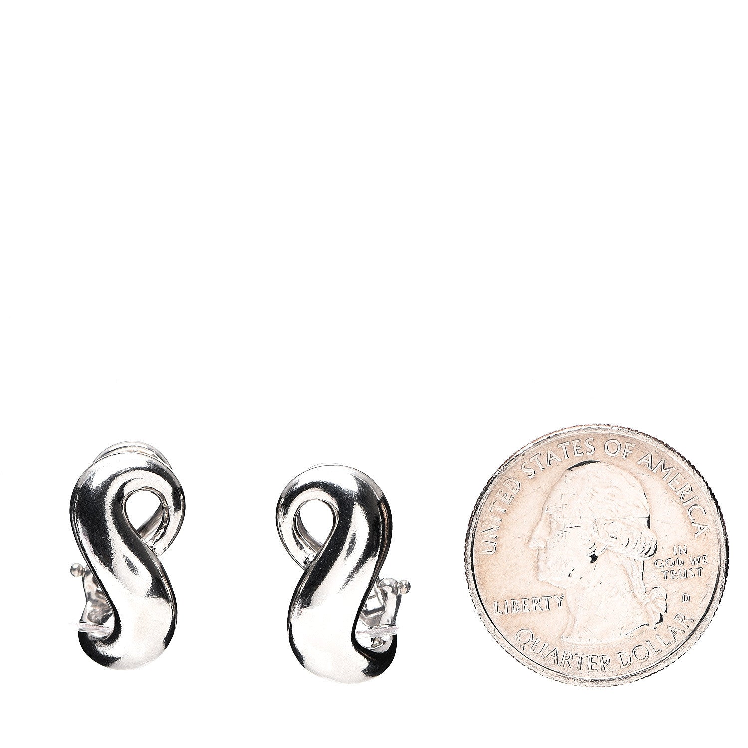 Tiffany Sterling Silver Infinity Earrings 2 of 4