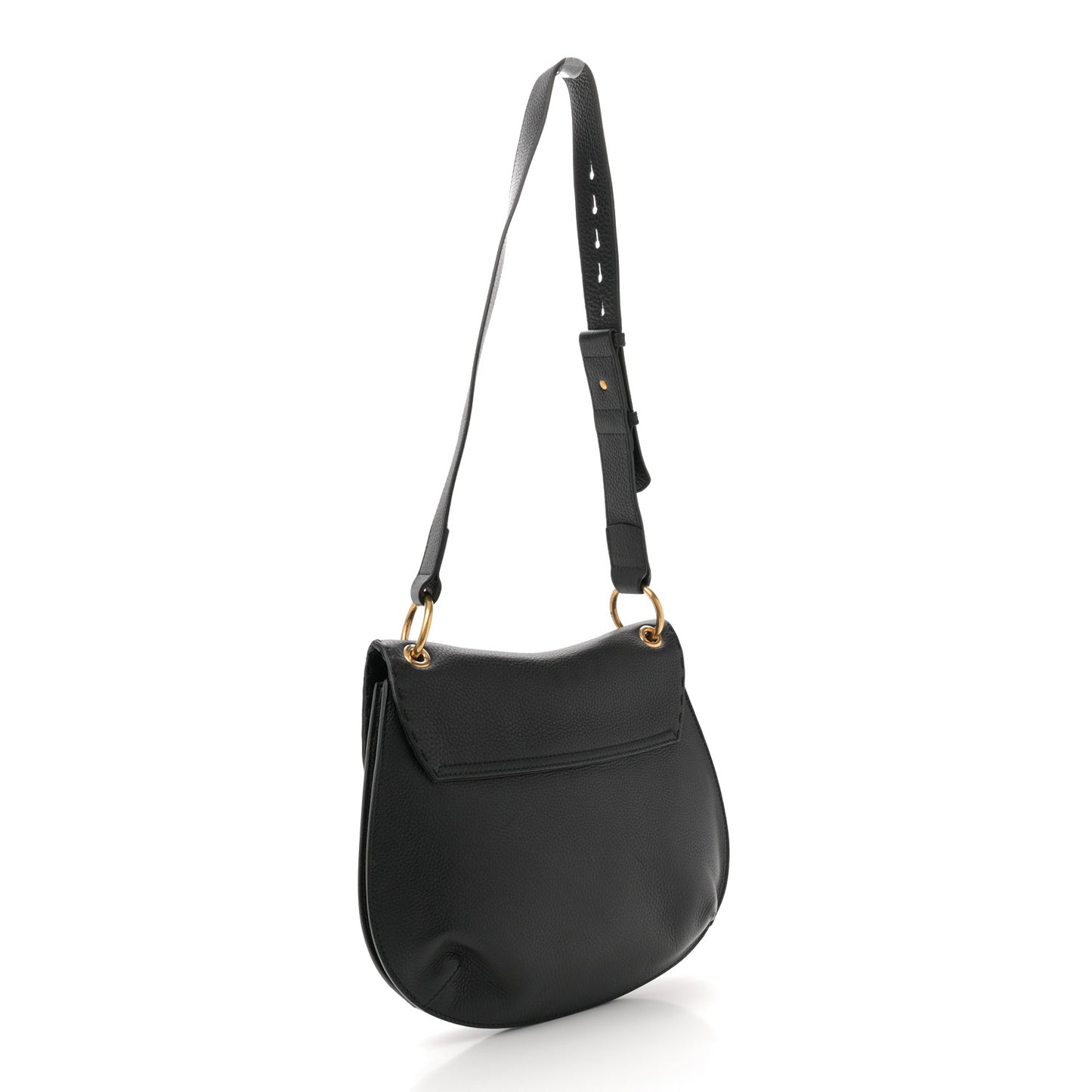 Cellarius Calfskin Feline GG Marmont Flap Shoulder Bag Black