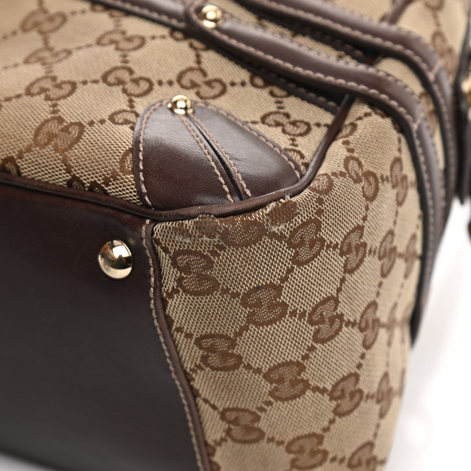 Gucci Monogram Large Wave Boston Dark Brown 11 of 13