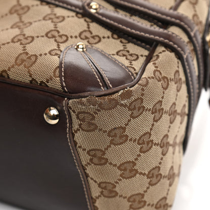 Gucci Monogram Large Wave Boston Dark Brown 11 of 13