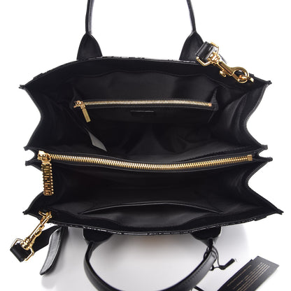 Versace Patent Calfskin Barocco Quilted Day Bag Black 6 of 8