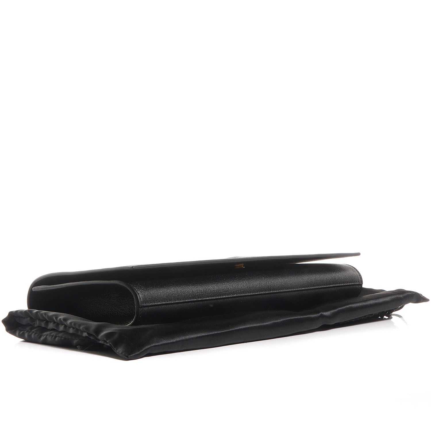 Saint Laurent Leather Large Belle de Jour Clutch Black 3 of 7