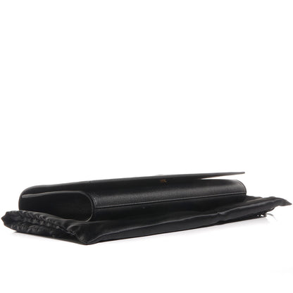 Saint Laurent Leather Large Belle de Jour Clutch Black 3 of 7