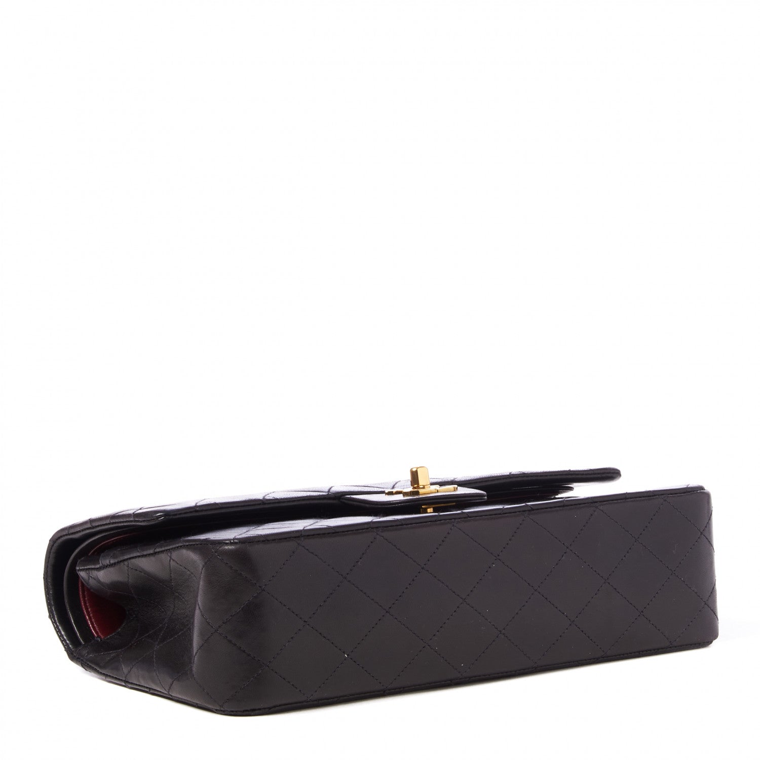Chanel Lambskin Quilted Medium Double Flap Black 3 of 9