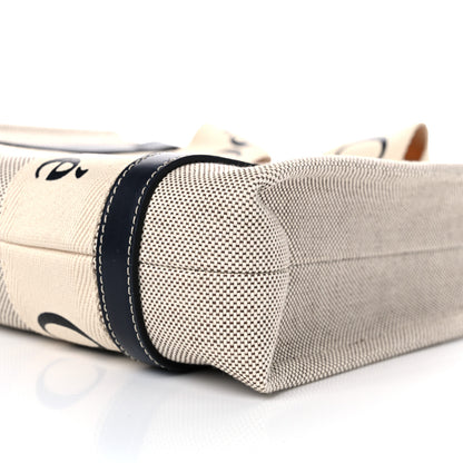 Chloe Cotton Calfskin Small Woody Ribbon Tote White 16 of 25