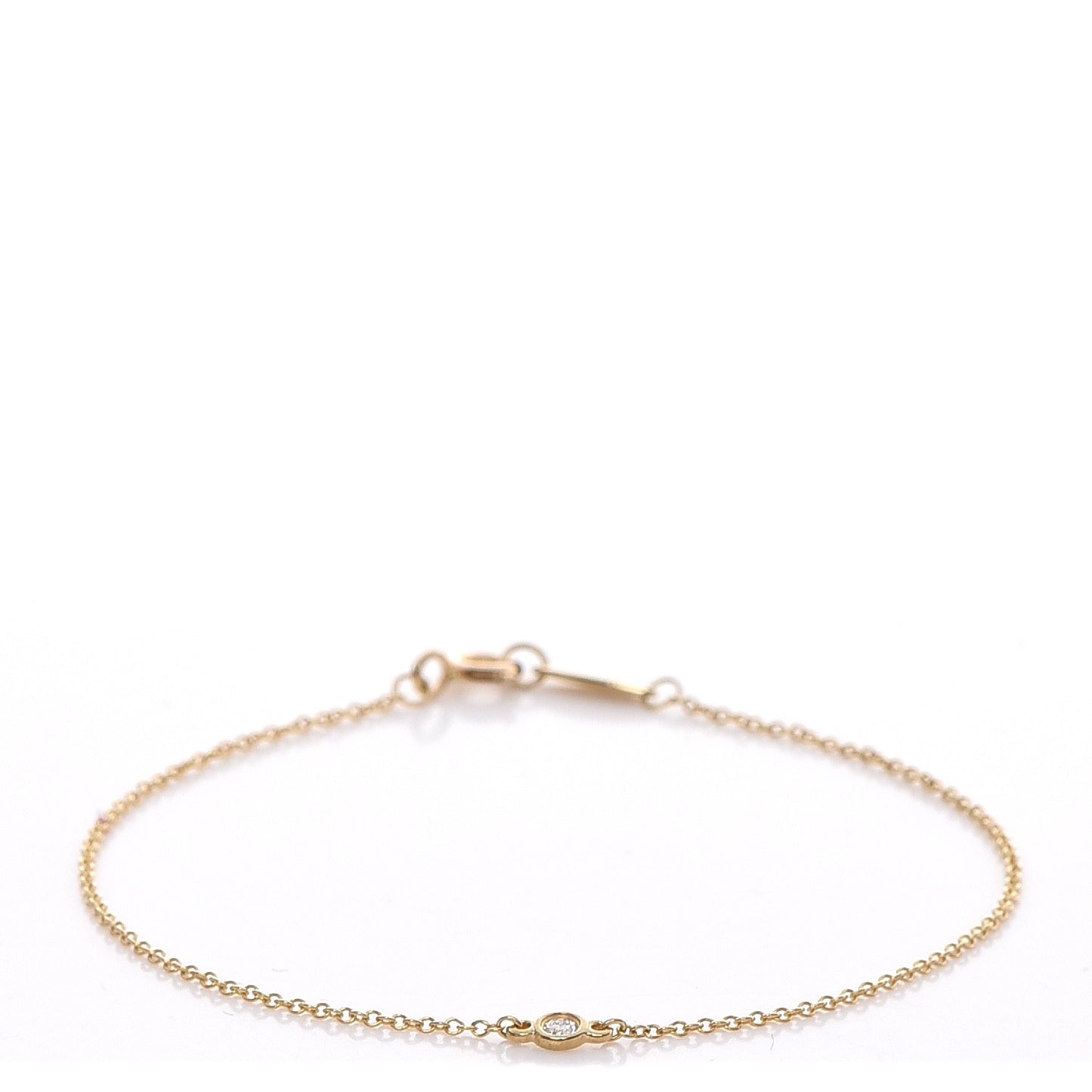 18K Yellow Gold Diamond .03ct Elsa Peretti Diamonds by the Yard Bracelet