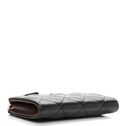 Chanel Caviar Quilted Zipped Key Holder Case Black 4 of 8