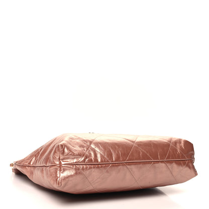 Chanel Metallic Calfskin Quilted Chanel 22 Copper 5 of 12