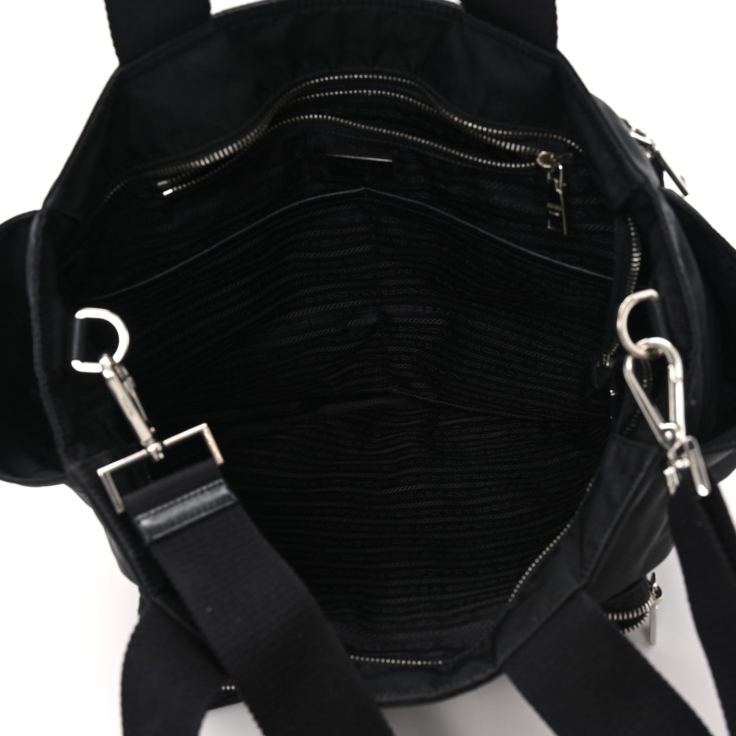 Prada Tessuto Nylon Vela Diaper Bag Black 5 of 12