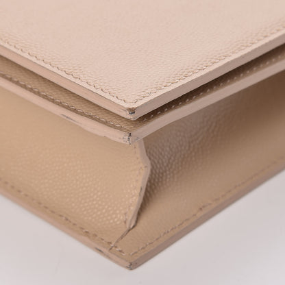 Saint Laurent Grain De Poudre Classic Kate Monogram Clutch Nude Powder 7 of 12