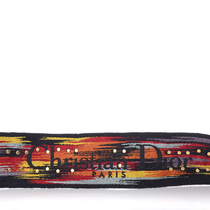 Christian Dior Canvas Embroidered Studded Rainbow J’Adior Shoulder Strap 4 of 5