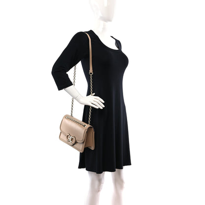 Salvatore Ferragamo Calfskin Gancini Flap Bag Cashew 2 of 10