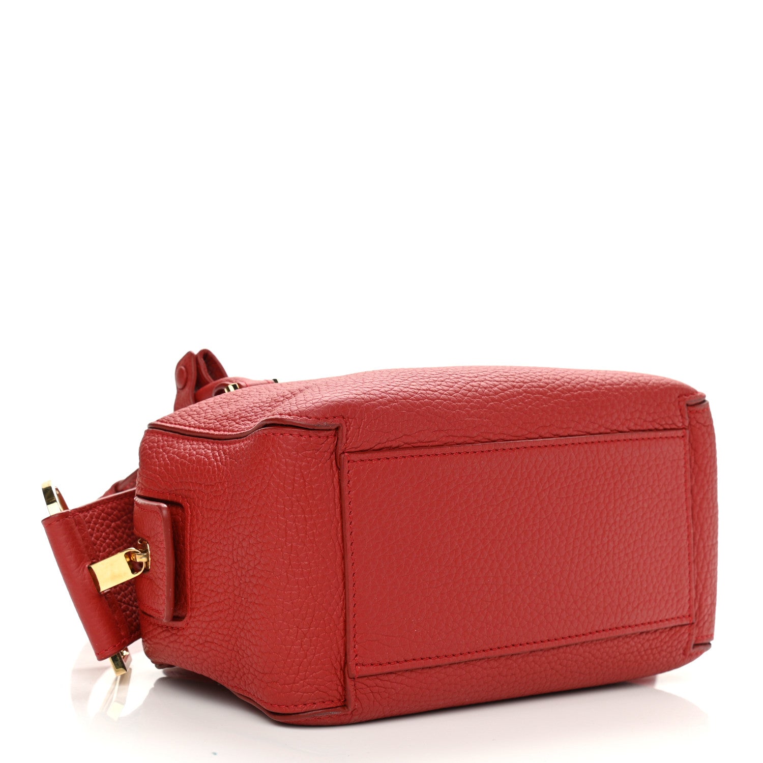Delvaux Grained Calfskin Mini Cool Box Satchel Scarlet Red 4 of 9