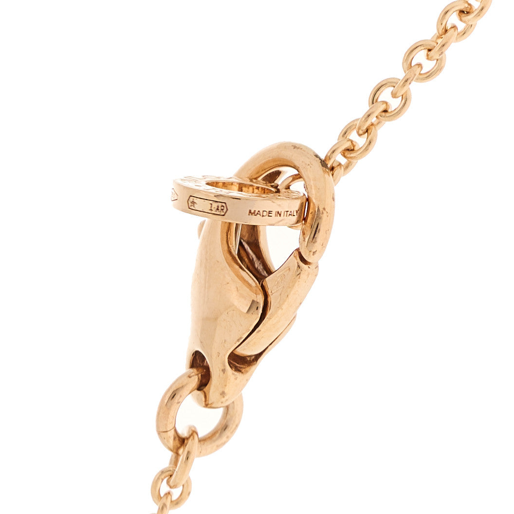 Bulgari 18K Rose Gold Diamond B.Zero1 Open Legends Pendant Necklace 7 of 9
