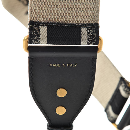 Christian Dior Canvas Embroidered Shoulder Strap Black 4 of 4