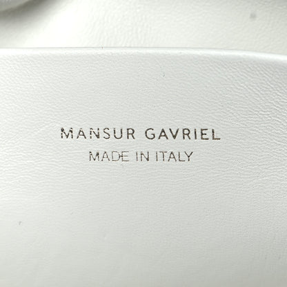 Mansur Gavriel Lambskin Cloud Clutch White 6 of 9