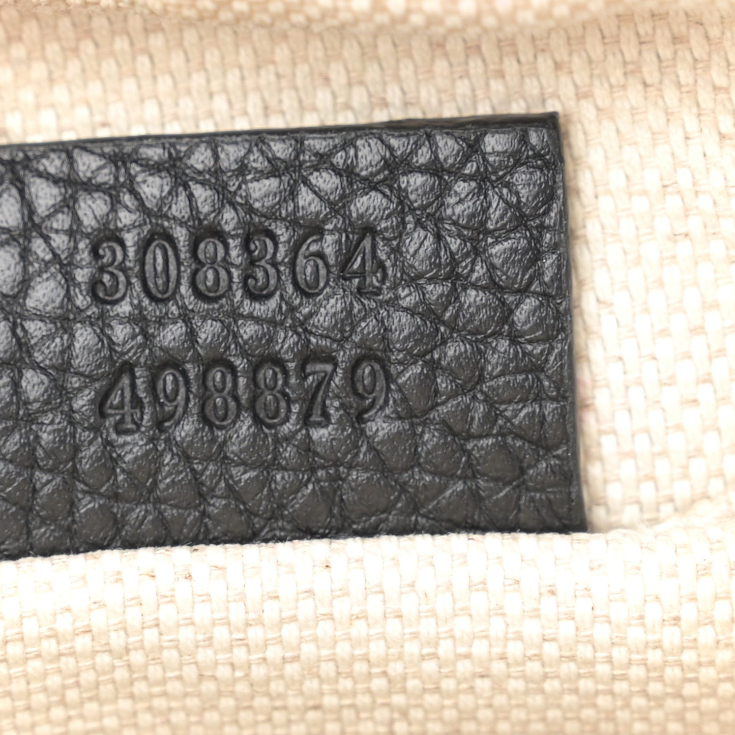 Pebbled Calfskin Small Soho Disco Bag Black