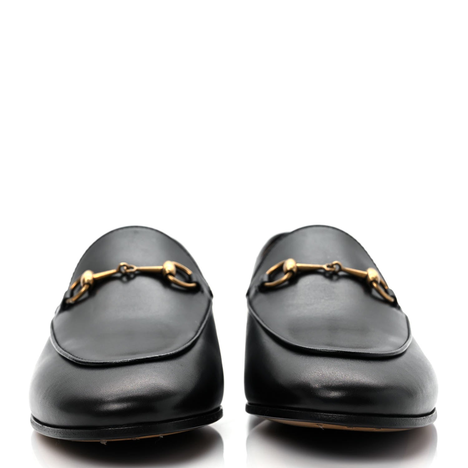 Gucci Calfskin Womens Jordaan Loafers 39 Black 2 of 9
