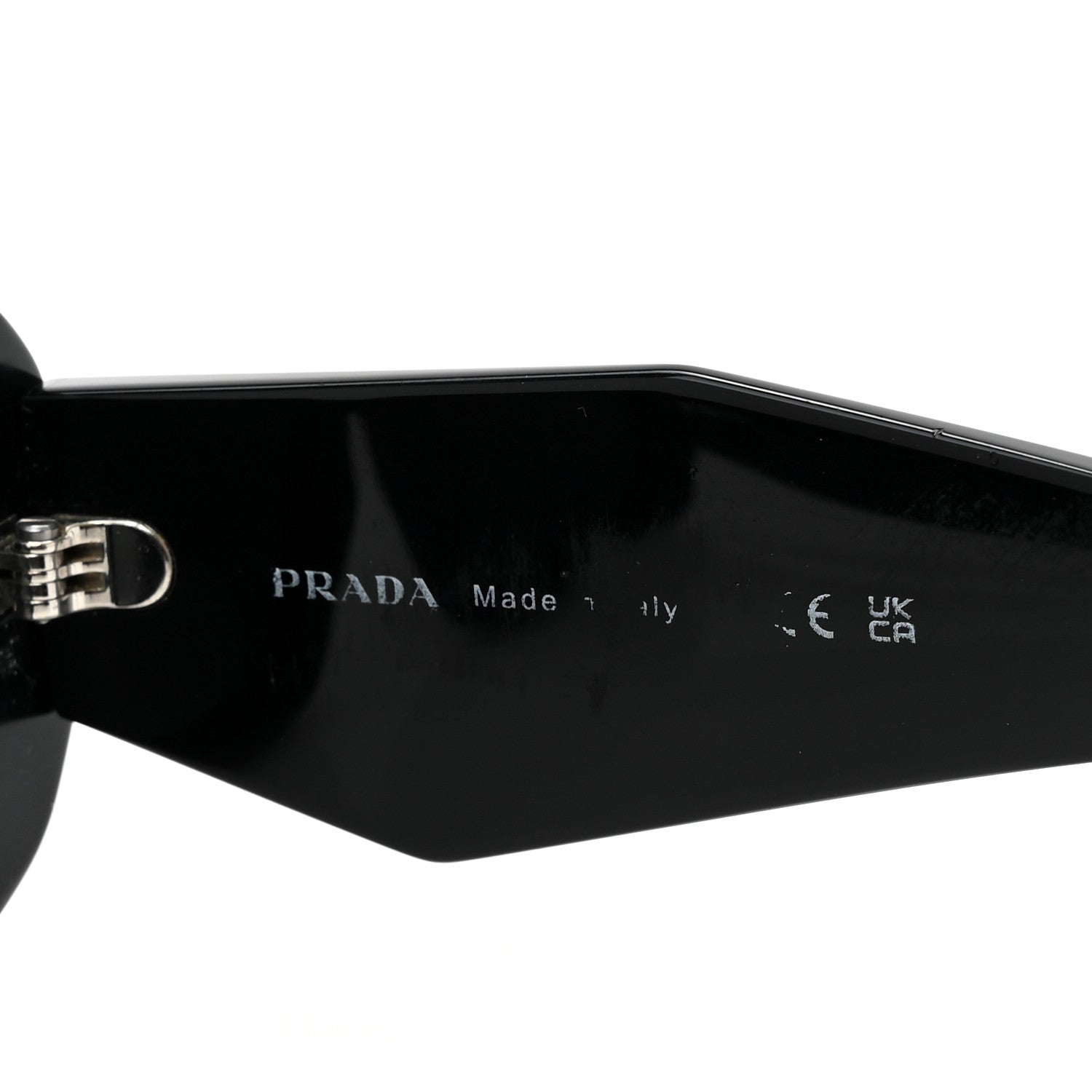 Prada Acetate Symbole Sunglasses SPR 17W Black 6 of 9