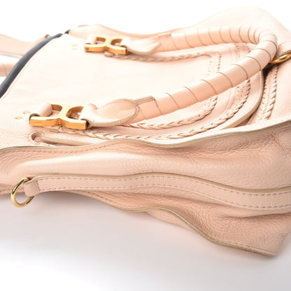 Chloe Calfskin Braided Medium Marcie Satchel Nude Pink 9 of 12