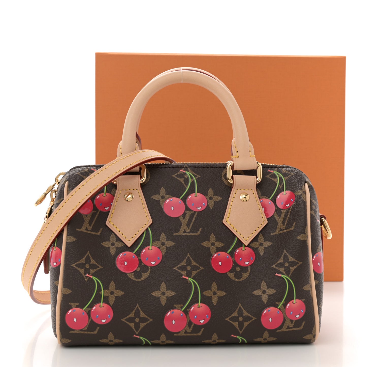 LV X TM Monogram Cerises Speedy Bandouliere 20