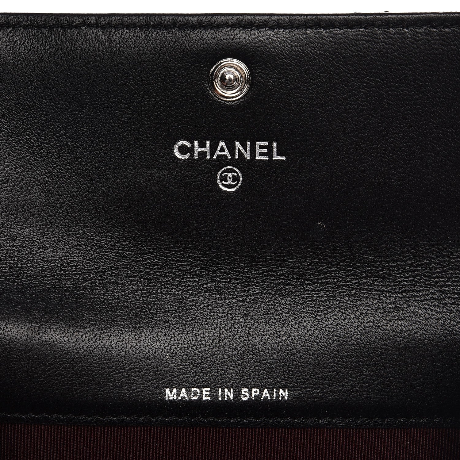 Chanel Lambskin Quilted Flap Card Holder Black 6 of 8