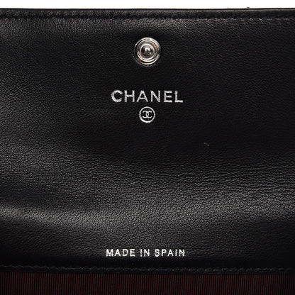 Chanel Lambskin Quilted Flap Card Holder Black 6 of 8
