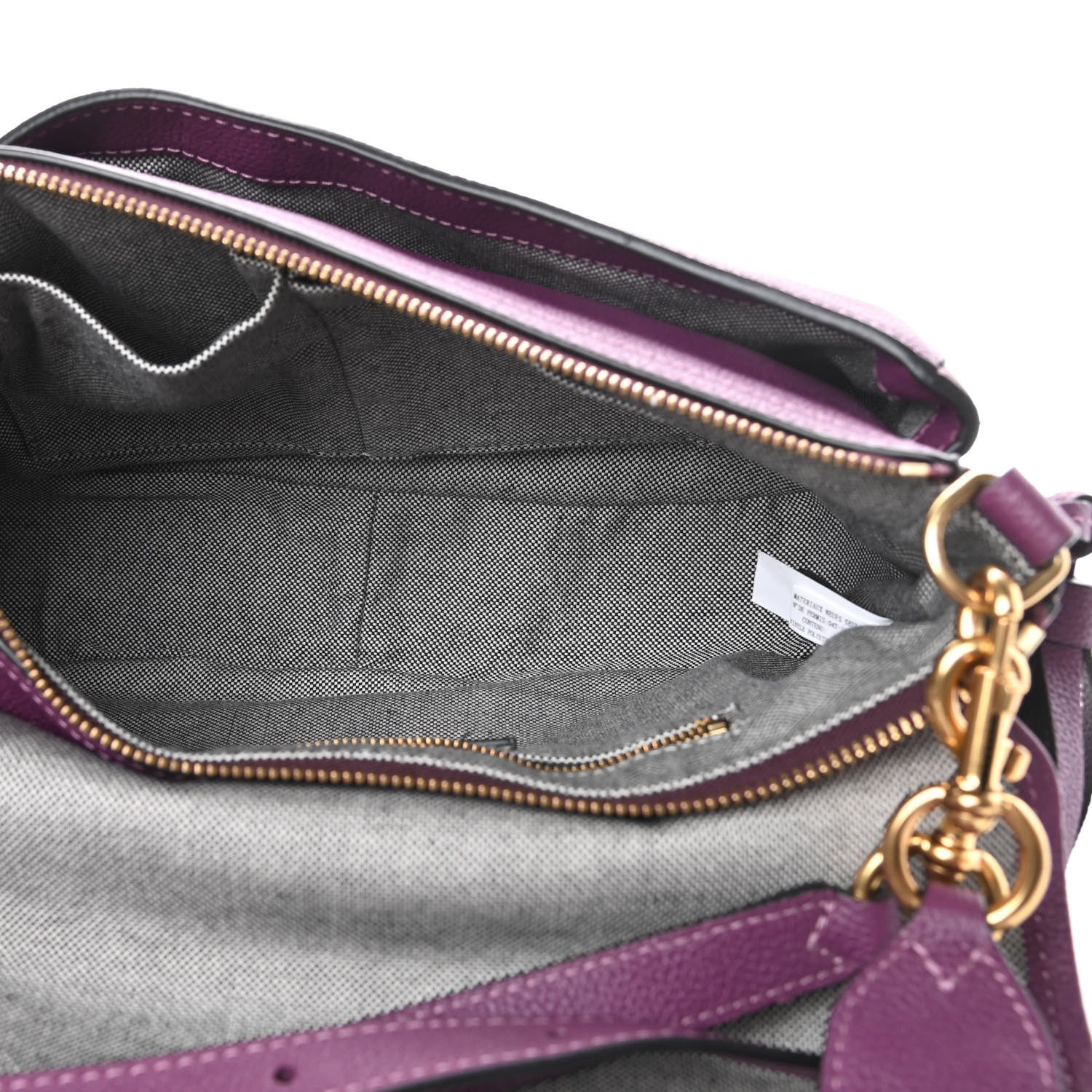 Marc Jacobs Calfskin Interlock Courier Messenger Purple 5 of 14