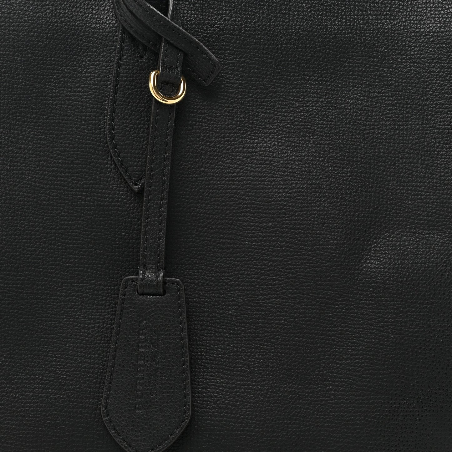 Grainy Calfskin Haymarket Check Medium Ardwell Zip Tote Black