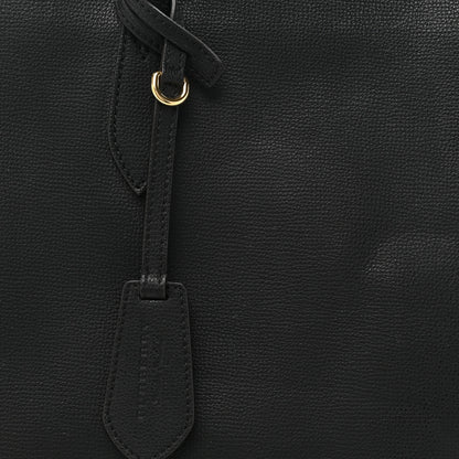 Burberry Grainy Calfskin Haymarket Check Medium Ardwell Zip Tote Black 8 of 15