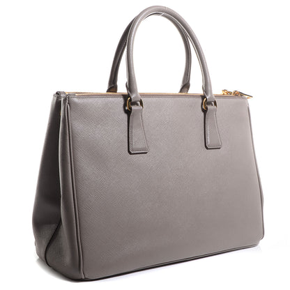 Prada Saffiano Lux Medium Double Zip Tote Argilla 3 of 11