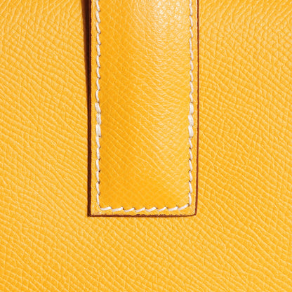 Hermes Epsom Jige PM Clutch Jaune D'Or 13 of 25