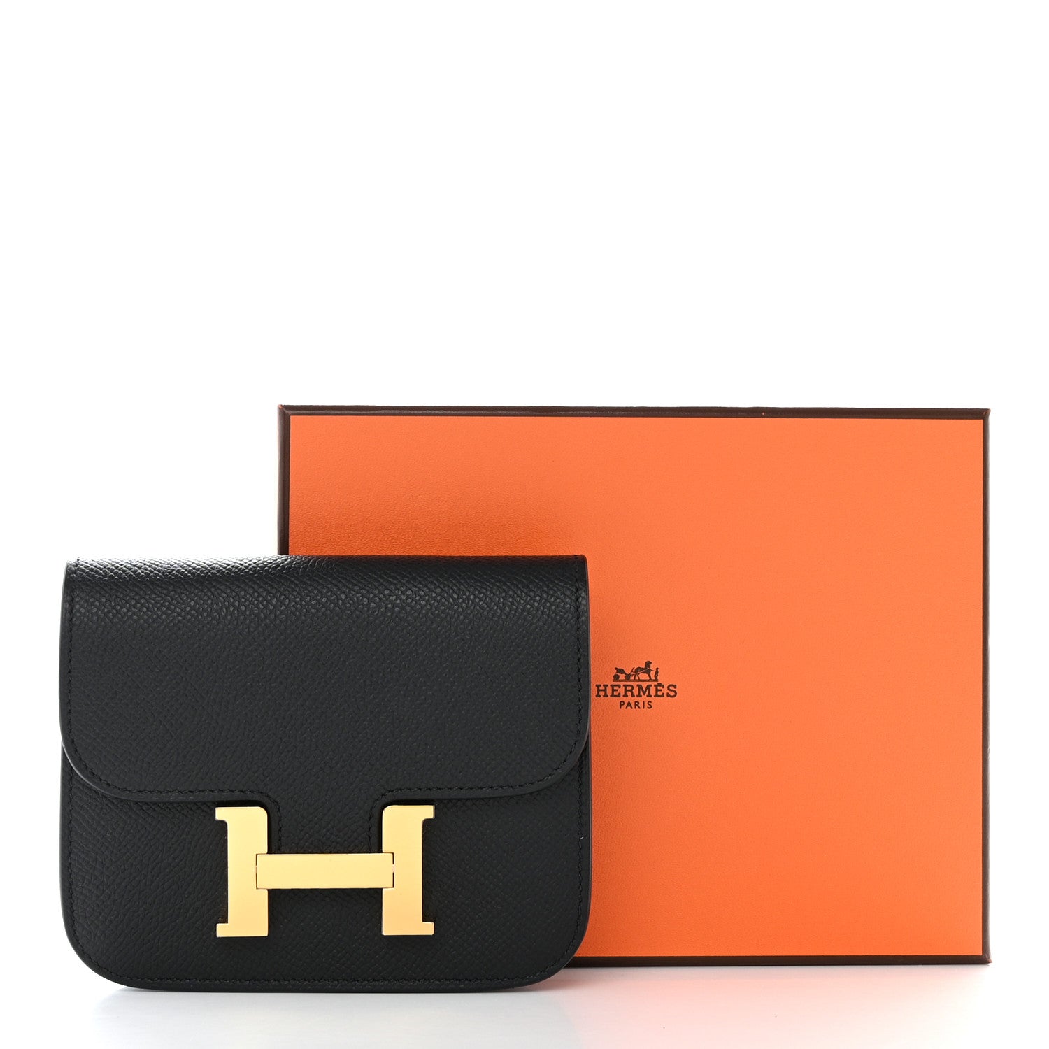 Hermes Epsom Constance Slim Wallet Black 10 of 10