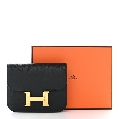 Hermes Epsom Constance Slim Wallet Black 10 of 10