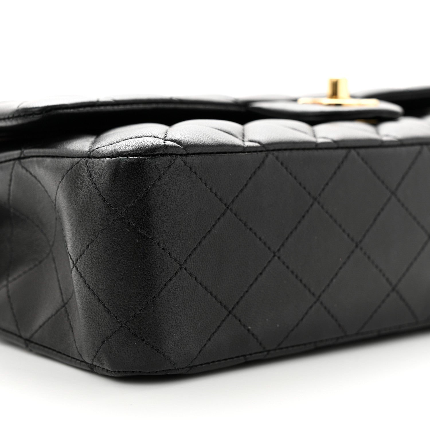 Chanel Lambskin Quilted Medium Double Flap Black 9 of 11