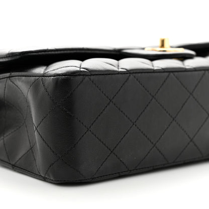 Chanel Lambskin Quilted Medium Double Flap Black 9 of 11
