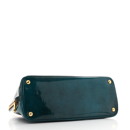 Prada Spazzolato Medium Promenade Tote Pavone Fume 4 of 14
